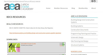 Arch Exam Academy Resource Pages